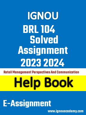 IGNOU BRL 104 Solved Assignment 2023 2024